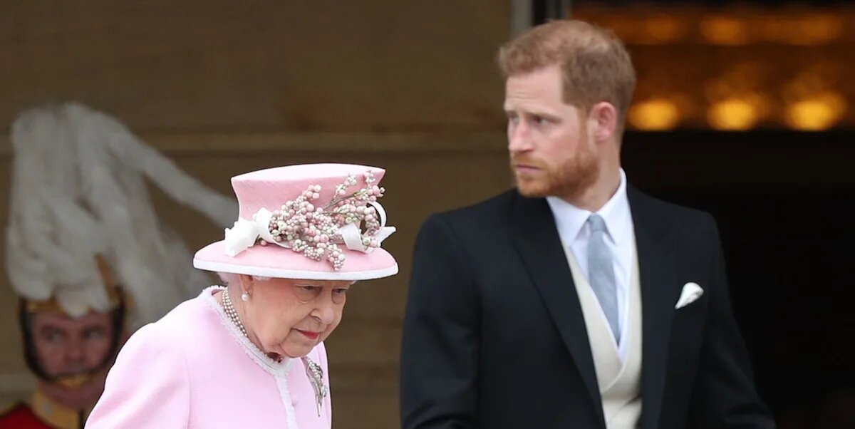 Елизавета II с Гарри 