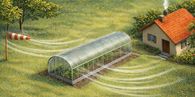 Расположение теплицы