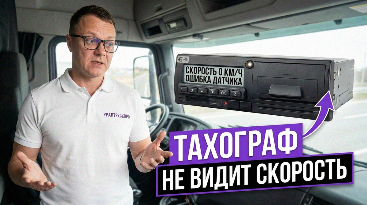    Диагностика тахографа: почему устройство не видит движение