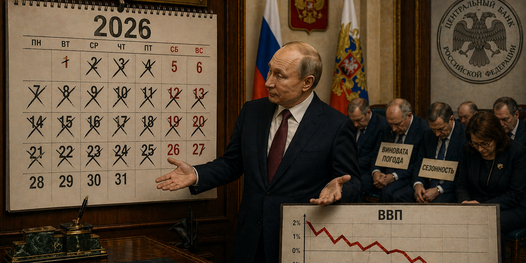 «Рабочих дней не хватило, товарищи»: Путин объяснил падение ВВП плохим календарём