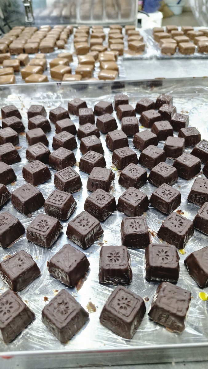 Трюфель в форме квадрата. Фото автора. 