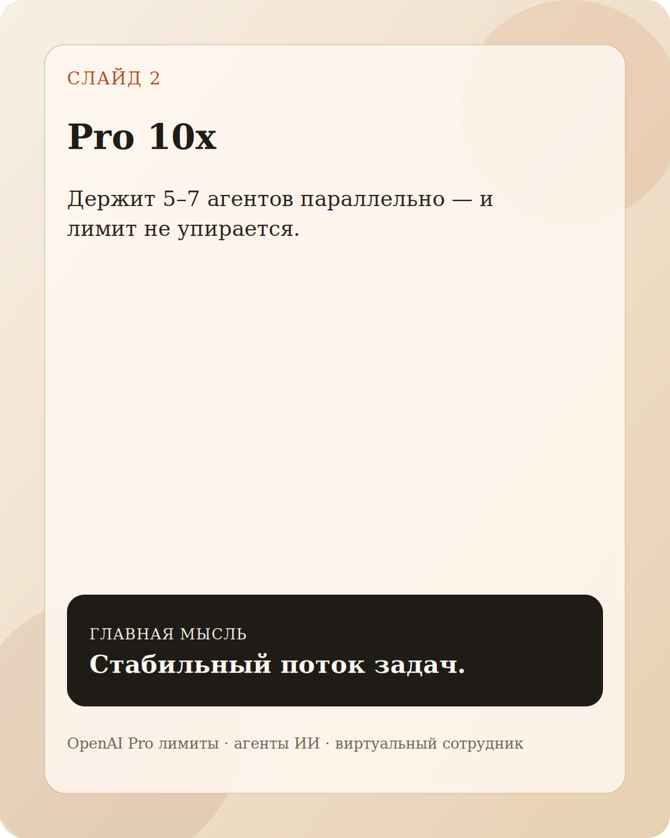    Стабильный поток задач.