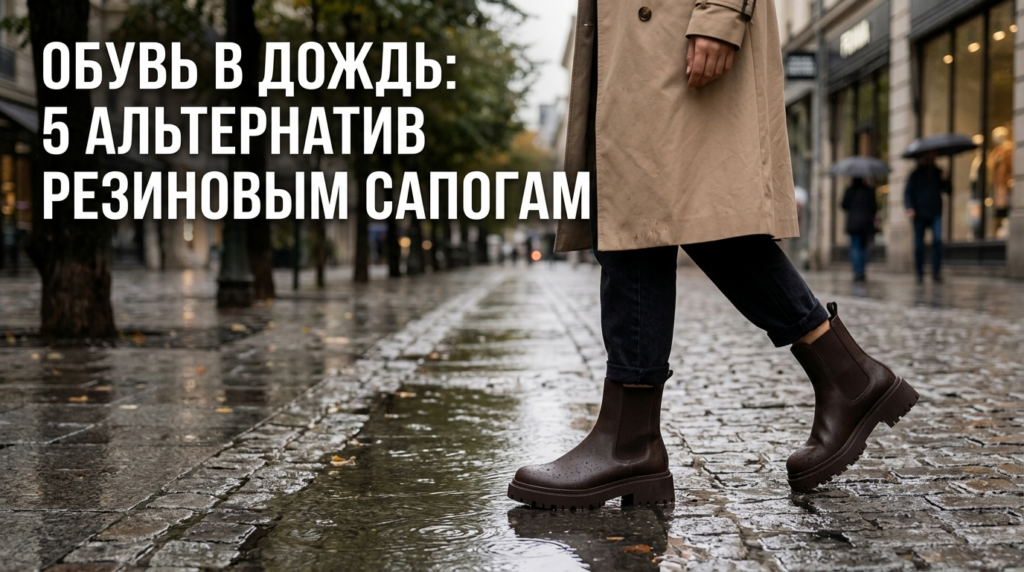    Какую стильную обувь выбрать для дождливой погоды Носим Сутками