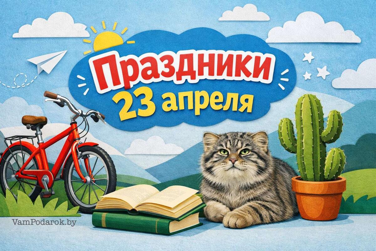 Праздники 23 апреля – открытки и картинки