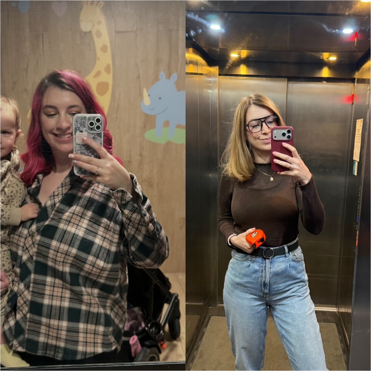 Слева я считала себя нормальной. Пока не похудела)) 