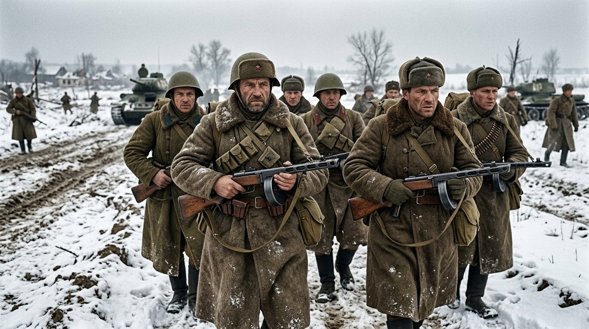 Гвардейцы перед боем. Такими их запомнил враг