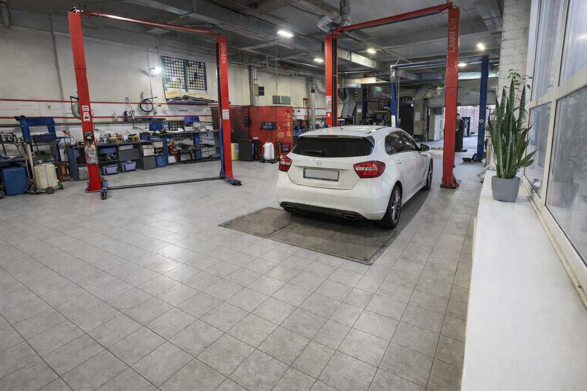 Автосервис после уборки