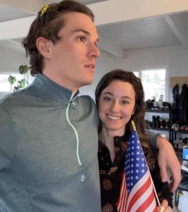 Сергей Волков и Кендалл Крамер - член сборной США по лыжным гонкам