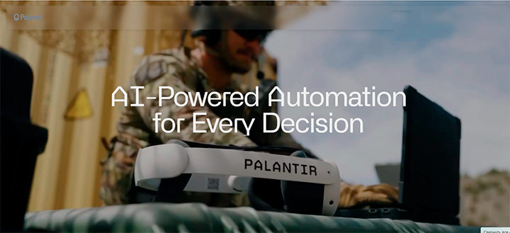    Цифровое оружие - угроза миру. Скриншот: Palantir