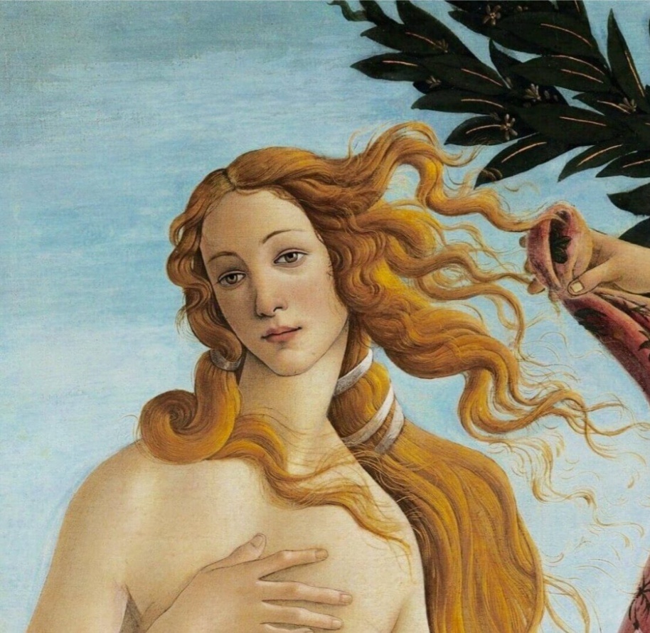 Сандро  Боттичелли.Деталь картины "Рождение Венеры". 1482-1486