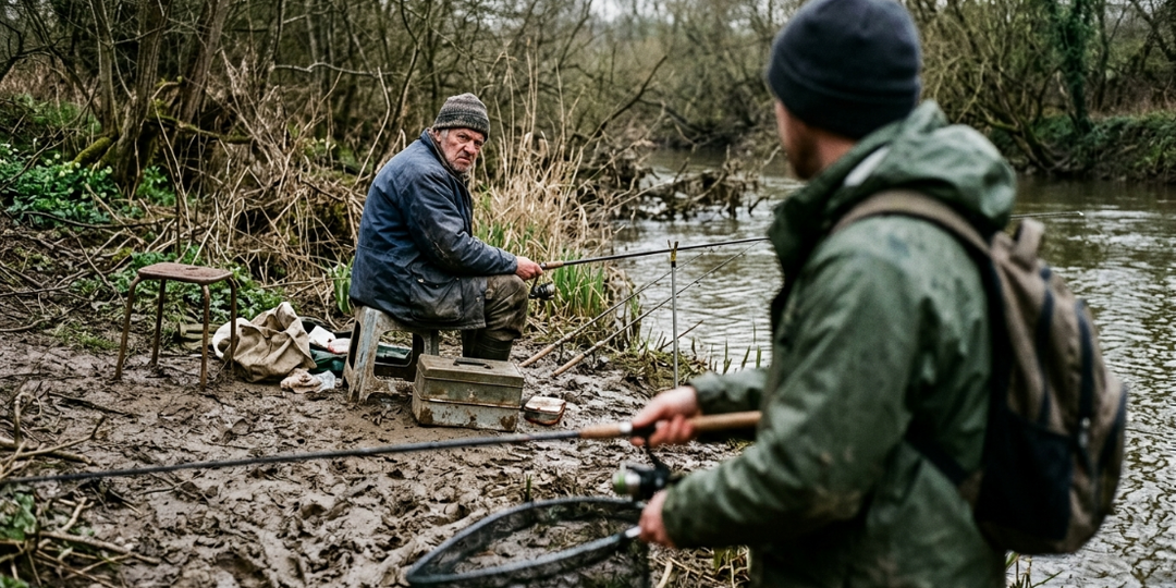 Сосед тайно подрезал мне плетенку канцелярским ножом из зависти: поймал его с поличным на берегу