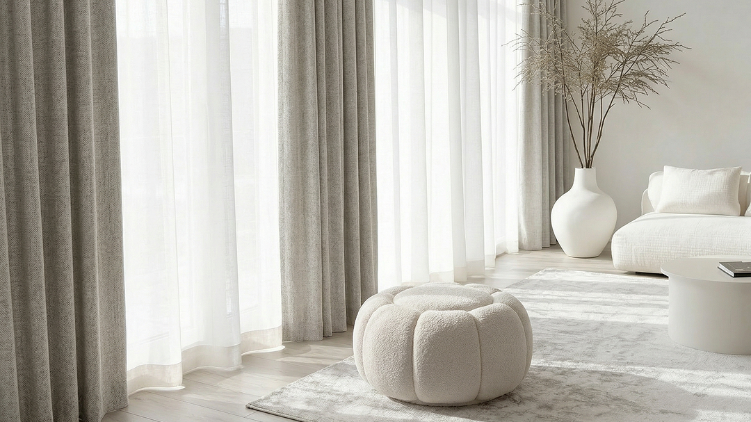 Портьерная ткань WOOLENS ECRU 