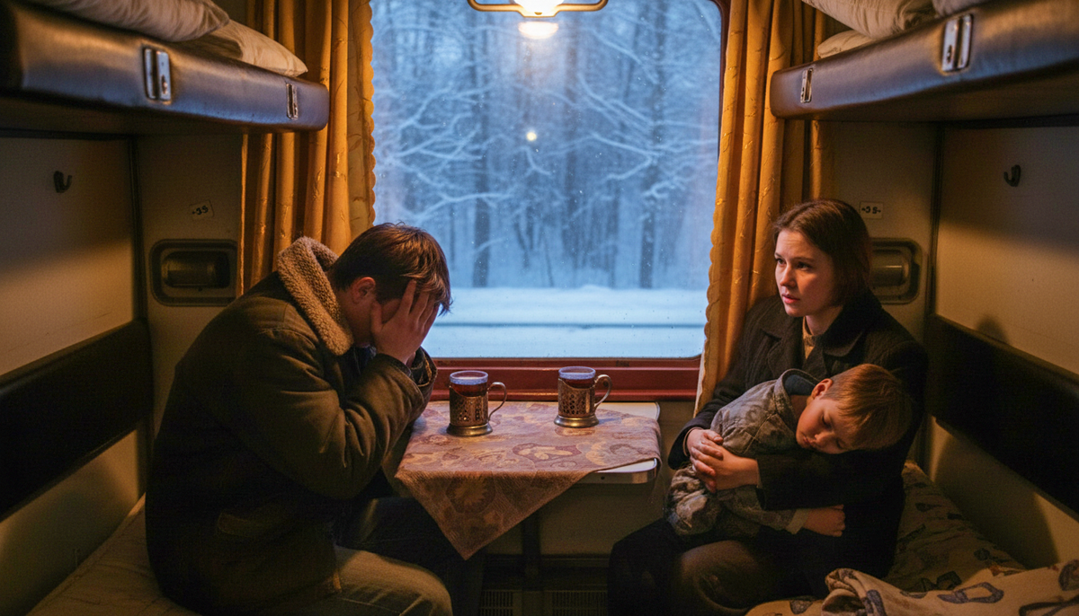 – Всё, Анюта. Нет у нас больше денег, – он обхватил голову руками. – Пока мы ехали, наши деньги стали бумажками. Фантиками.