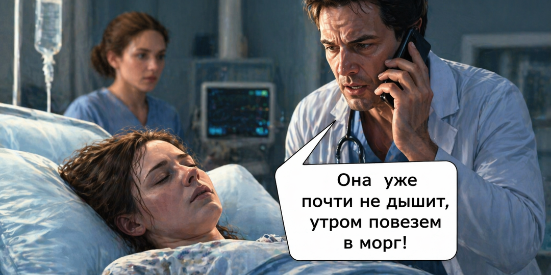 Она уже почти не дышит, утром повезем в морг! – услышала телефонный разговор врача и притворилась…