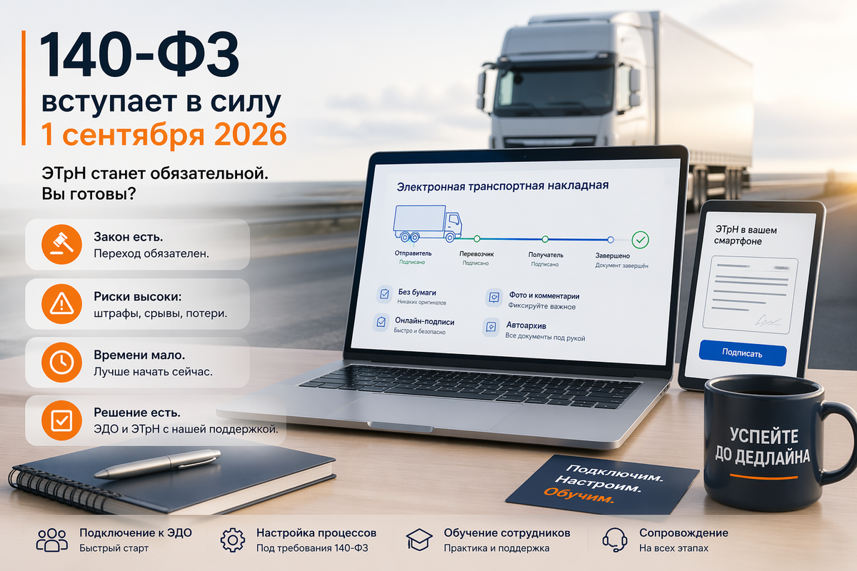 140-ФЗ уже меняет перевозки: вы готовы к ЭТрН?