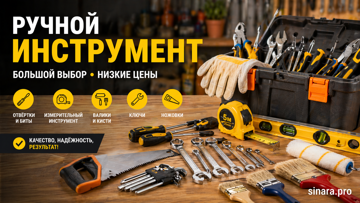 🔧 Ручной инструмент в Москве: как выбрать и не переплатить
