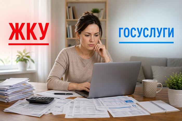 В России будут взыскивать долги по ЖКУ онлайн: что известно в 2026. Обложка © ChatGPT