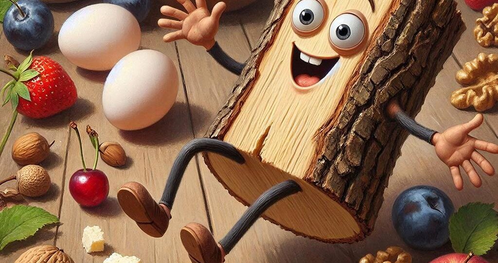 Полено силы: белок против жира. Рецепт полезного десерта.