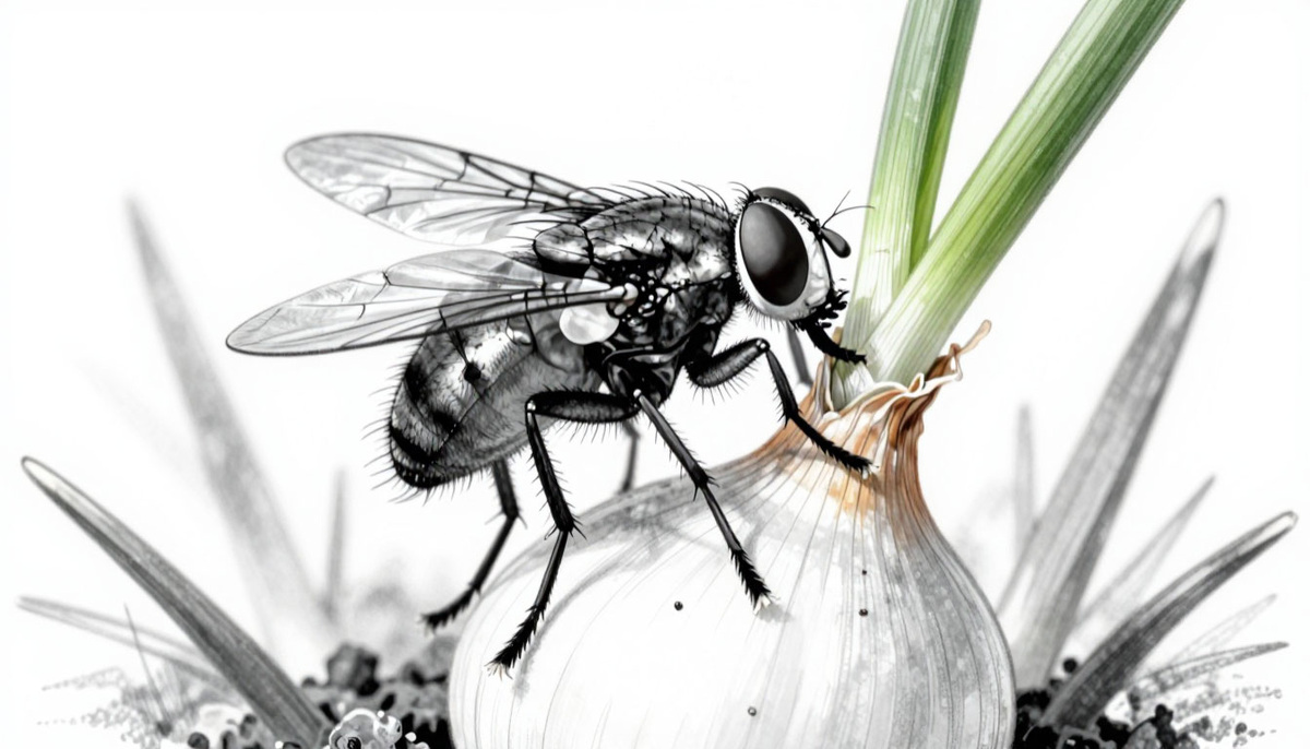 главный вредитель лука - луковая муха