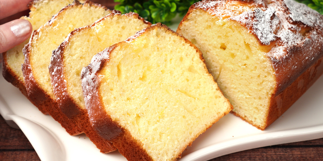 Лимонный кекс 12 ложек! Всё смешал - и идеально с первого раза!