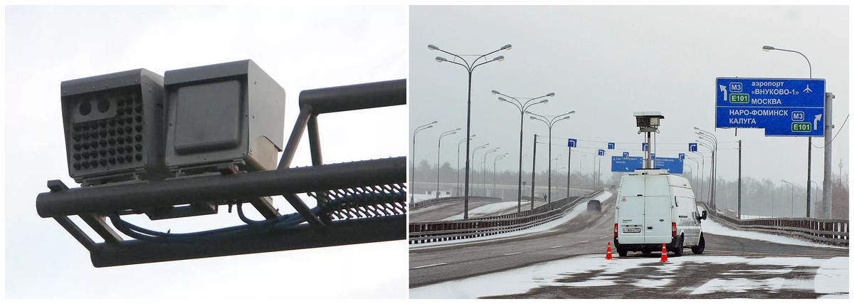 Стационарный вариант слева и передвижной справа