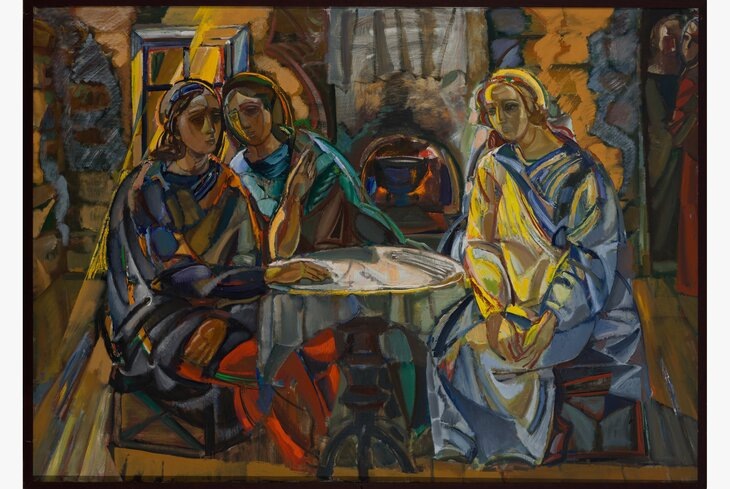 Виктор Калинин. Гости. Государственная Третьяковская галерея