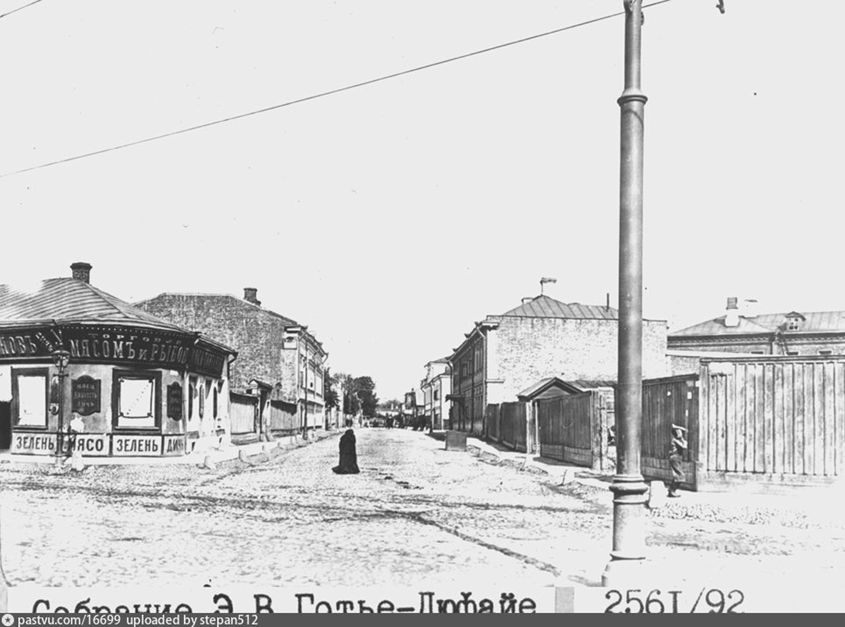 Ружейный переулок, вид от Плющихи, 1913 г. (https://pastvu.com/p/16699)
