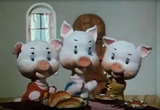 Кадр из мультфильма «Бим, Бам, Бом и волк» (1974)