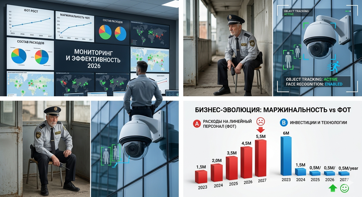 Современный центр оперативного управления (SOC). Аналитические графики и мониторинг в реальном времени позволяют контролировать десятки объектов одновременно, исключая ошибки, вызванные усталостью персонала.