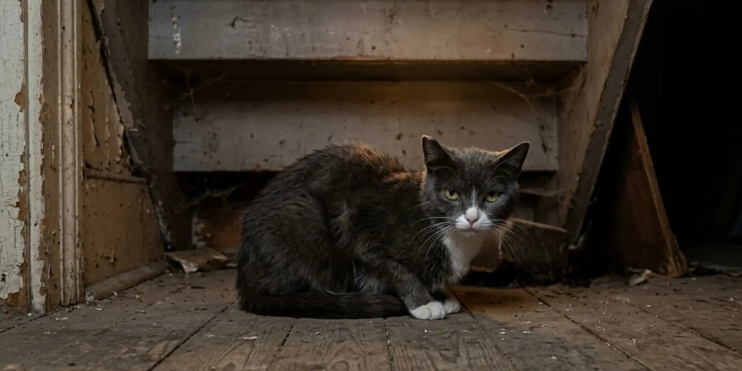 Кошка раздражала всех соседей. Её увезли, а потом нашли 3-х котят, оставшихся сиротами