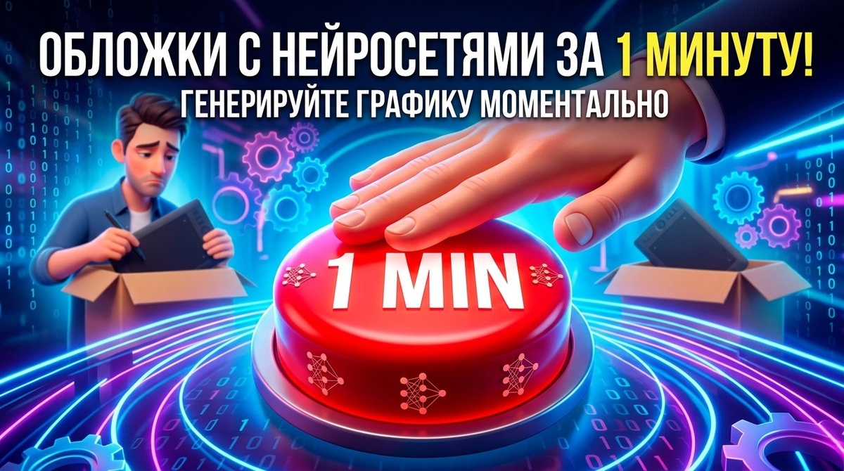 Обложка для YouTube за 1 минуту: как нейросети заменяют дизайнеров (и сколько это экономит)