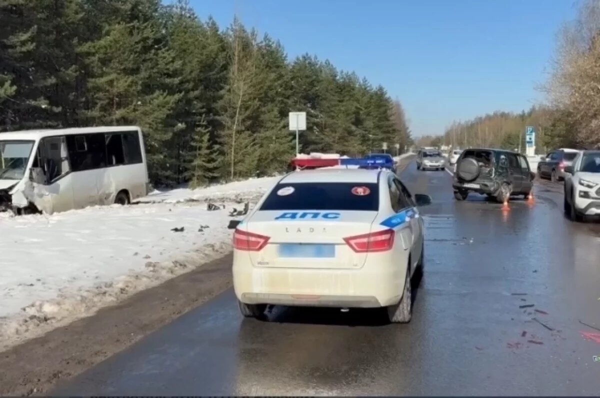    Микроавтобус попал в ДТП в Нижегородской области