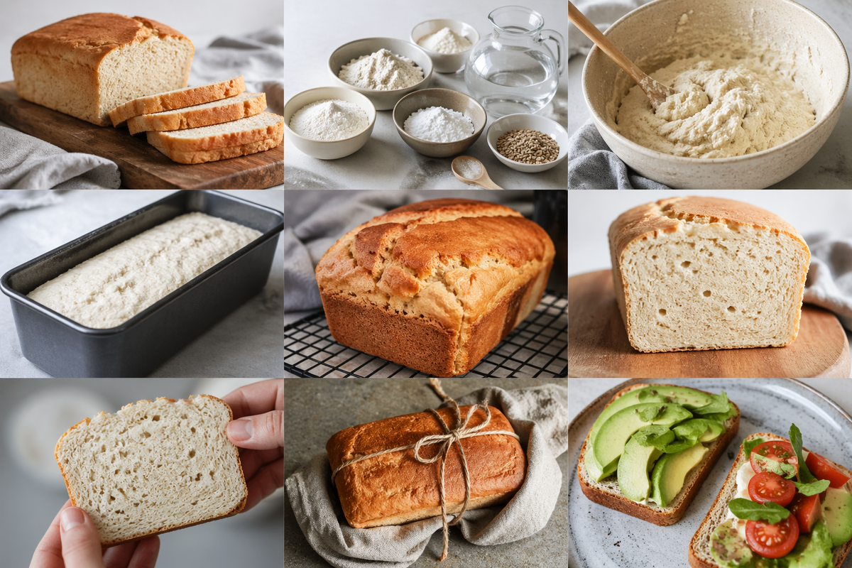 Процесс выпечки безглютенового хлеба