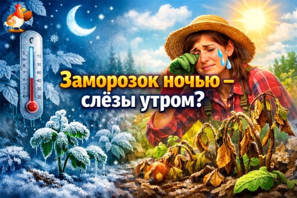 Заморозок ночью – слёзы утром? Как спасти посадки от заморозков без дорогих средств и не поседеть раньше урожая 🍅🥒🌶️❄️
