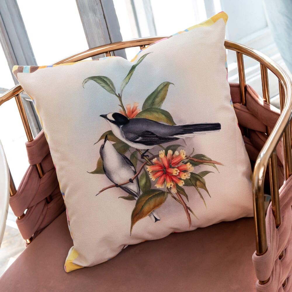 Подушка интерьерная «Птицы Солнца» (версия 9)
