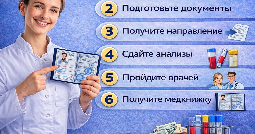 📄 Как сделать медкнижку впервые