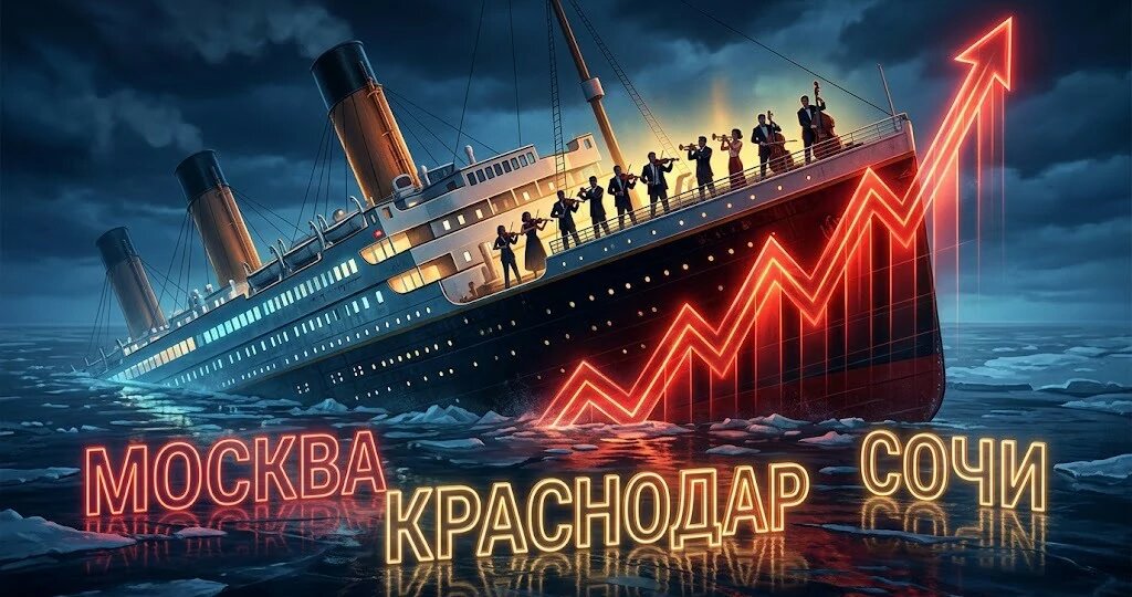 "Недвижимость - неликвид": отвечаю пессимисту про Титаник цифрами по Москве, Краснодару и Сочи
