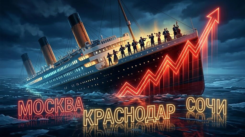 Недвижимость это неликвидный товар, Титаник - говорит подписчик, а я опровергаю предположение цифрами по Москве, Краснодару и Сочи