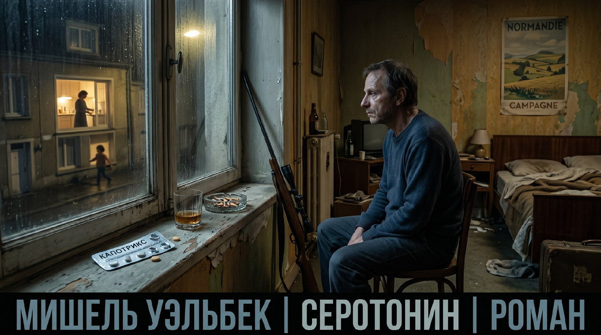 Жанр: Социально-психологическая драма, антиутопия без фантастики, философский роман-исповедь Французского писателя Мишеля Уэльбека 2019г.