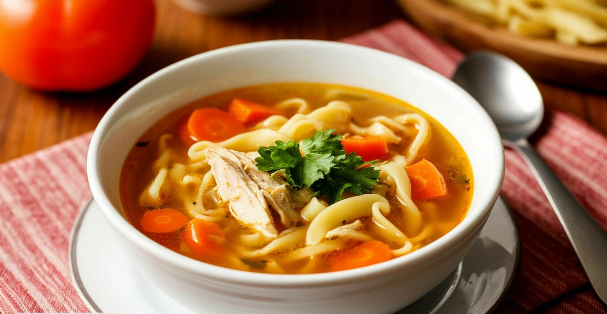 Куриный суп с лапшой