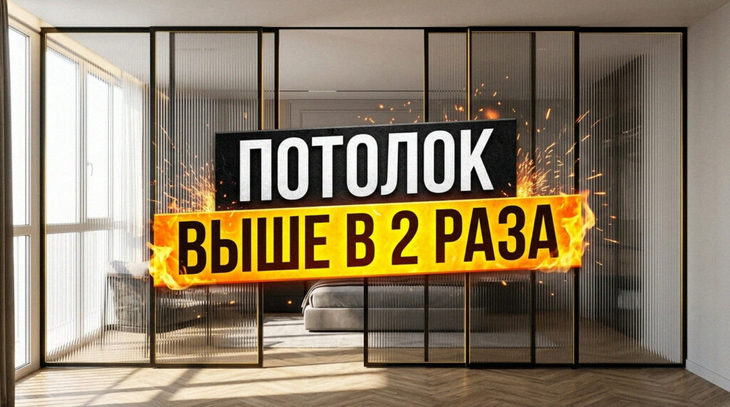    Использование вертикальных линий в перегородках для создания эффекта высокого потолка. GarderobSystem