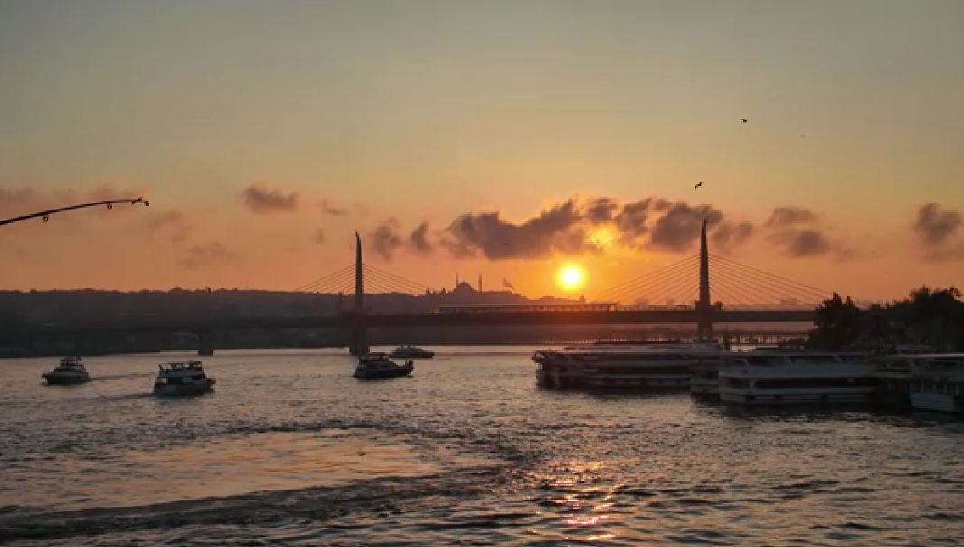 ОТдых в Турции. Закат на море