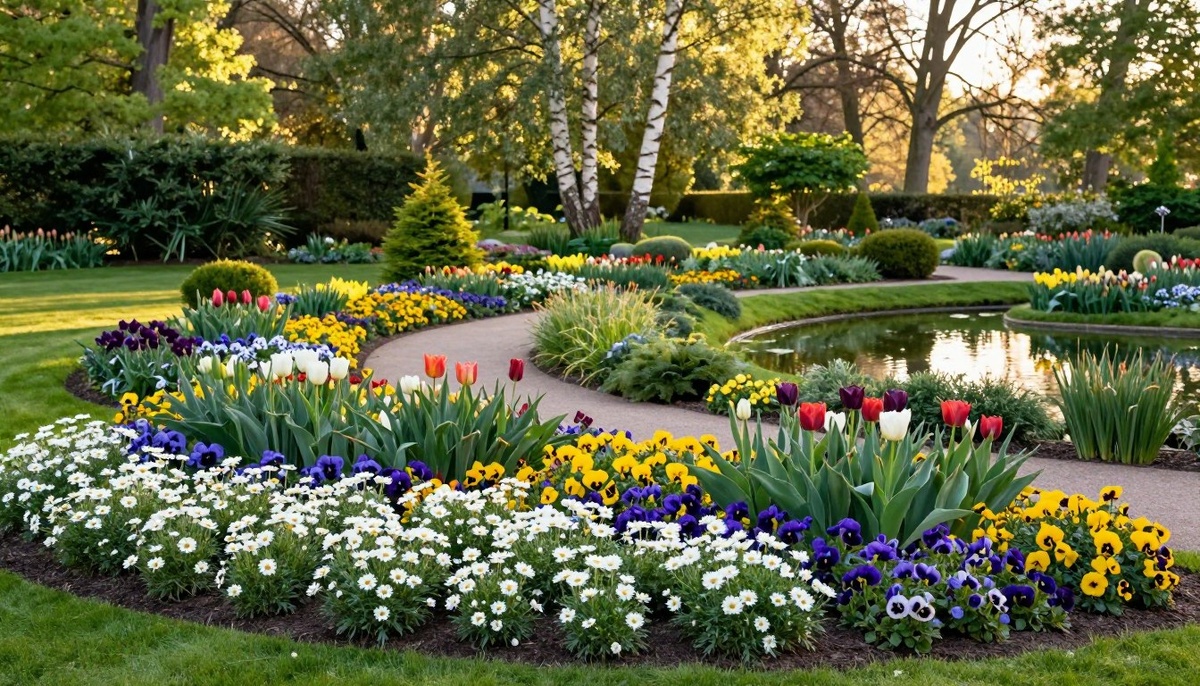 Ландшафтный дизайн дачи и непрерывное цветение