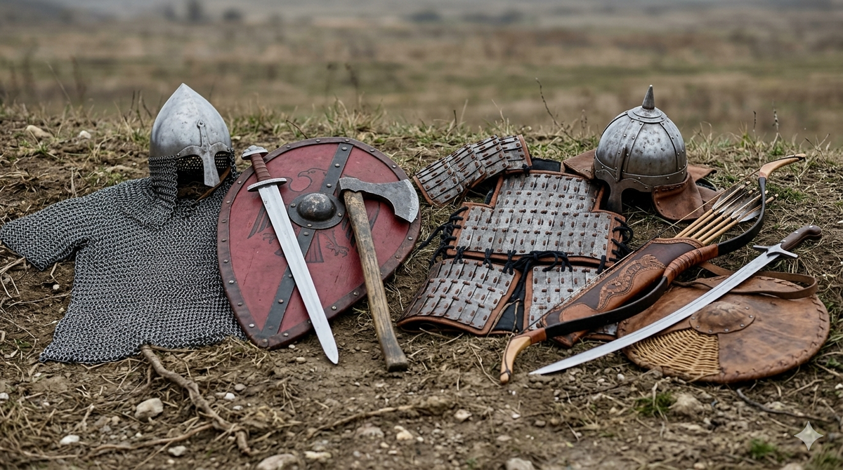 Бойца главное уговорить. Разговор с богатырём, который не очень-то хочет сражаться с монгольским воином.