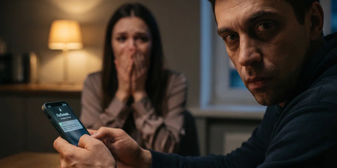 Жена думала, что удалила все переписки — пришло сообщение, когда телефон был в руках