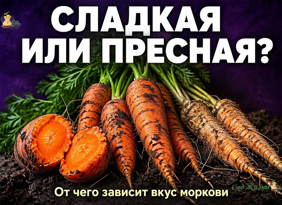 Почему одна морковь сладкая, как сахар, а другая — как трава: скрытый механизм, о котором молчат грядки
