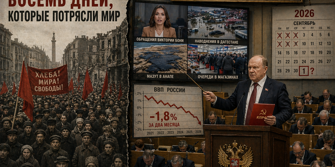 «Революция пришла бы и без нас»: Зюганов пригрозил Кремлю 1917 годом и спросил, почему Боню услышали, а депутатов — нет