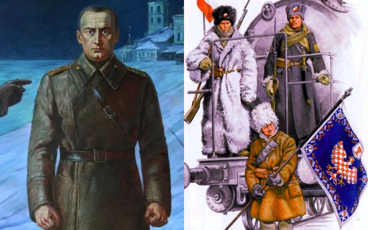 А. В. Колчак и представители Чехкорпуса. 