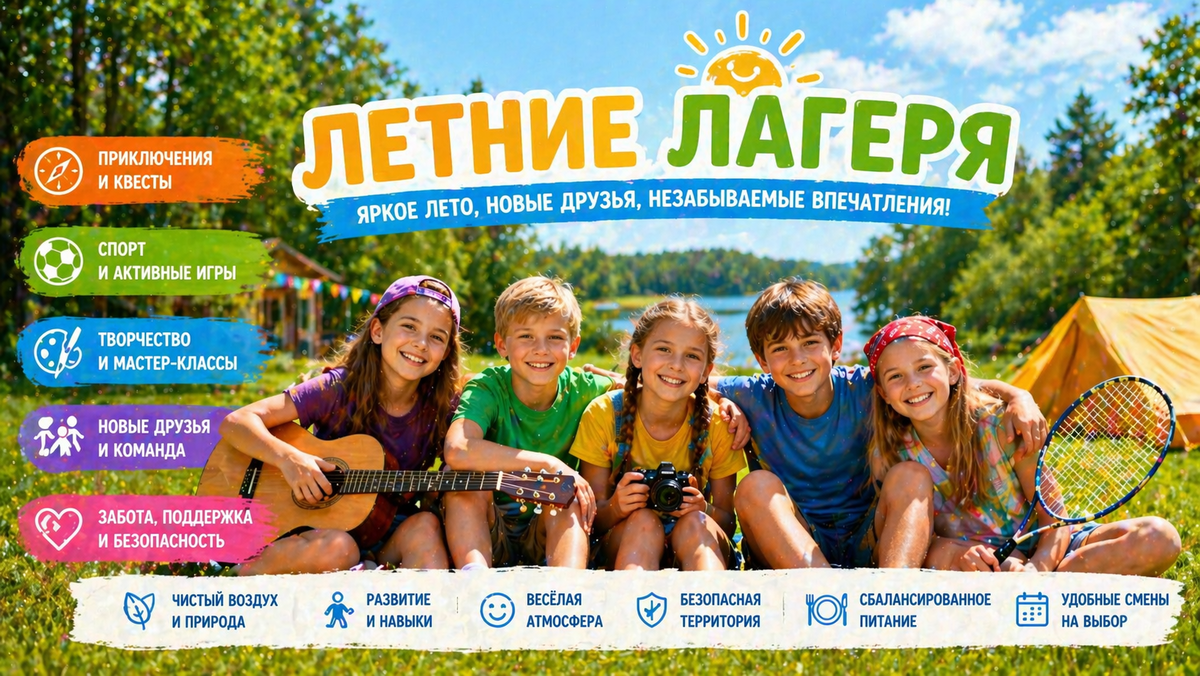Дети в лагере