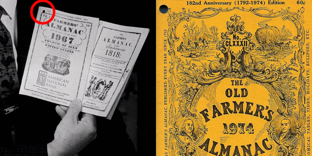 Зачем журнал Old Farmer’s Almanac выпускают с отверстием в углу и другие интересные факты
